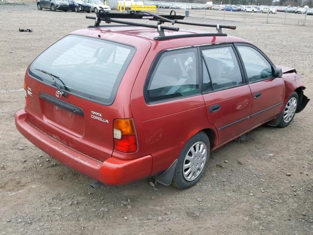 JT2AE09W9P0041498 - 1993 TOYOTA COROLLA BA RED photo 4