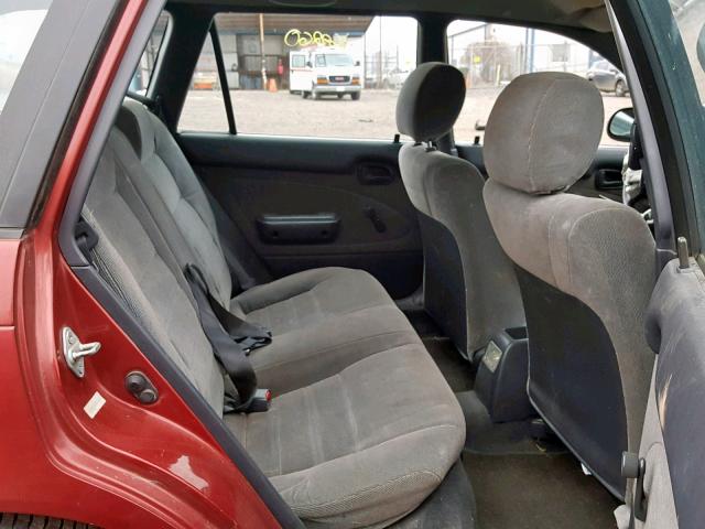 JT2AE09W9P0041498 - 1993 TOYOTA COROLLA BA RED photo 6