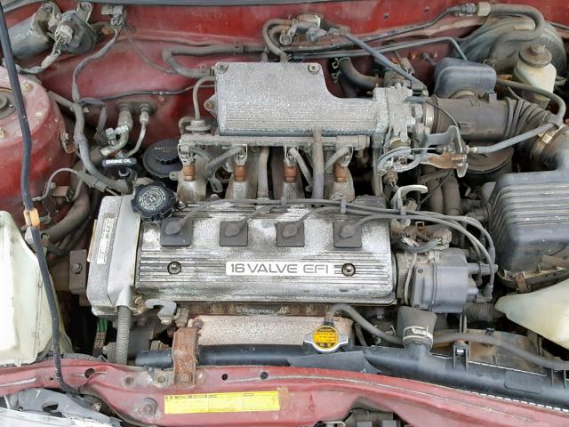 JT2AE09W9P0041498 - 1993 TOYOTA COROLLA BA RED photo 7