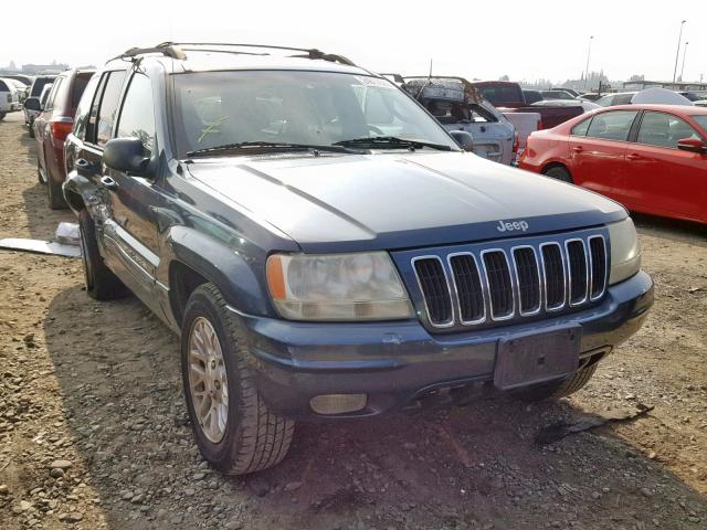 1J4GW58S52C133879 - 2002 JEEP GRAND CHER BLUE photo 1