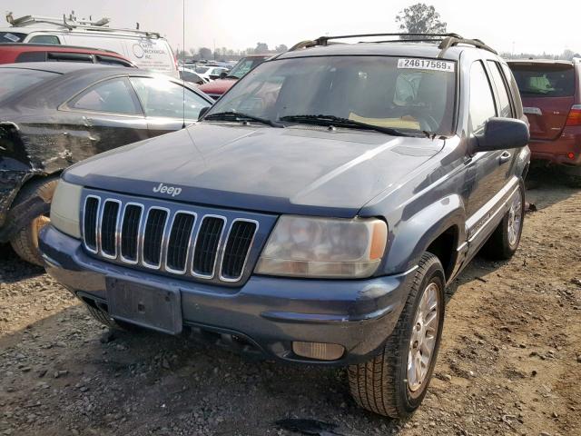 1J4GW58S52C133879 - 2002 JEEP GRAND CHER BLUE photo 2