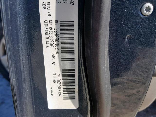 1B3HB28B57D321065 - 2007 DODGE CALIBER BLUE photo 10