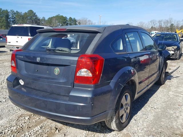 1B3HB28B57D321065 - 2007 DODGE CALIBER BLUE photo 4