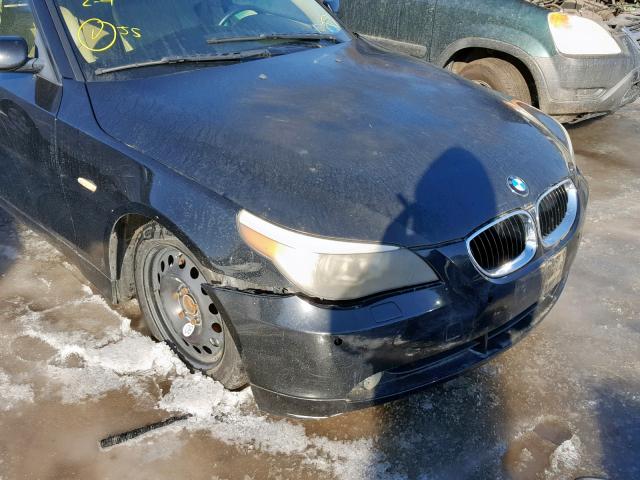 WBANA53534B167449 - 2004 BMW 525 I BLACK photo 9