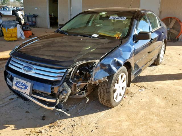 3FAHP06Z68R101923 - 2008 FORD FUSION S BLUE photo 2