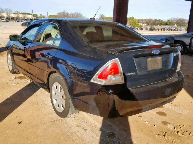 3FAHP06Z68R101923 - 2008 FORD FUSION S BLUE photo 3