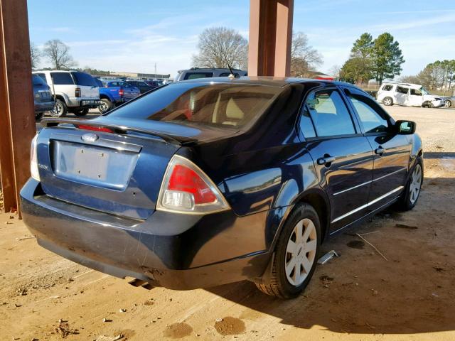 3FAHP06Z68R101923 - 2008 FORD FUSION S BLUE photo 4