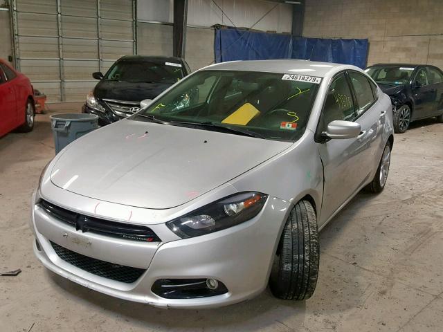 1C3CDFBA7DD324107 - 2013 DODGE DART SXT SILVER photo 2