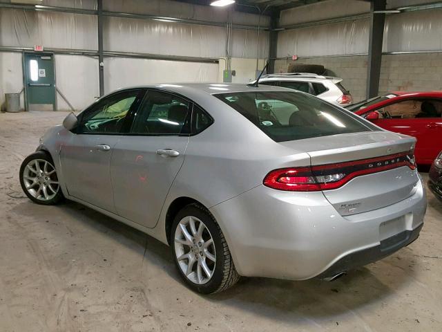 1C3CDFBA7DD324107 - 2013 DODGE DART SXT SILVER photo 3