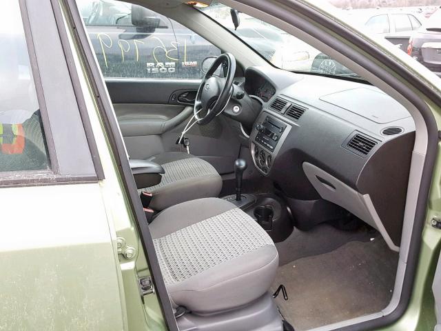 1FAFP34N67W185407 - 2007 FORD FOCUS ZX4 GREEN photo 5