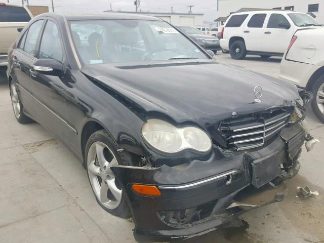 WDBRF52H26E022937 - 2006 MERCEDES-BENZ C GENERATI BLACK photo 1