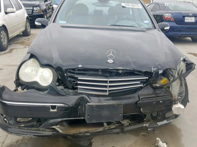 WDBRF52H26E022937 - 2006 MERCEDES-BENZ C GENERATI BLACK photo 9