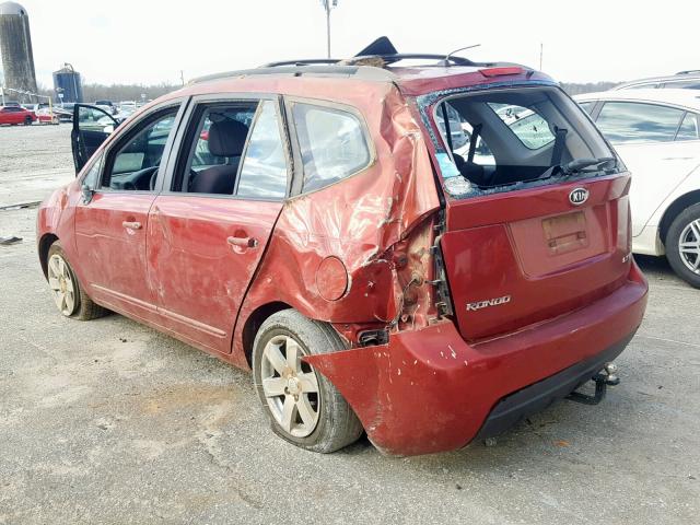 KNAFG526187208974 - 2008 KIA RONDO LX BURGUNDY photo 3