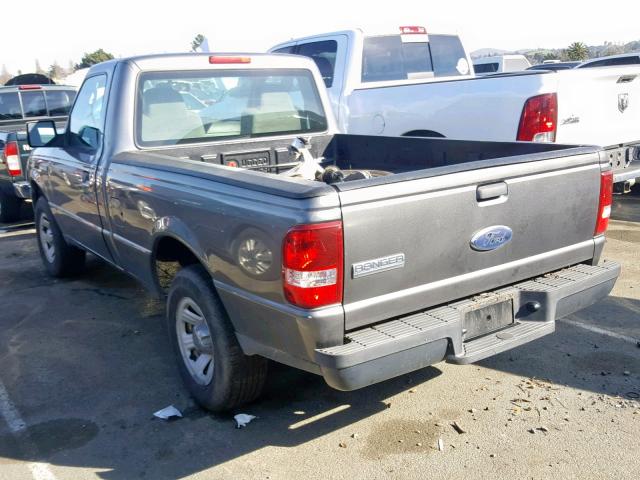 1FTYR10D98PA40856 - 2008 FORD RANGER GRAY photo 3