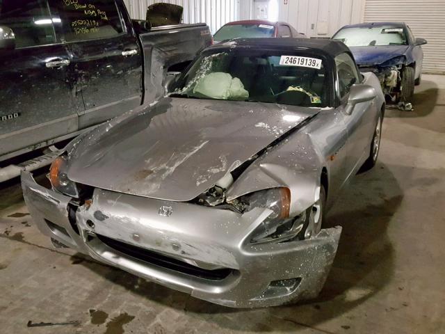 JHMAP11451T003269 - 2001 HONDA S2000 SILVER photo 2