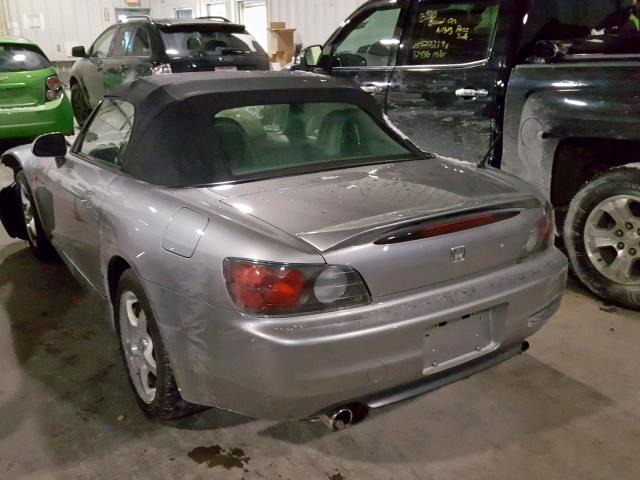 JHMAP11451T003269 - 2001 HONDA S2000 SILVER photo 3