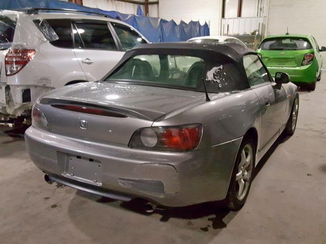 JHMAP11451T003269 - 2001 HONDA S2000 SILVER photo 4