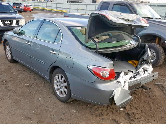 JTHBA30G945026141 - 2004 LEXUS ES 330 GRAY photo 3