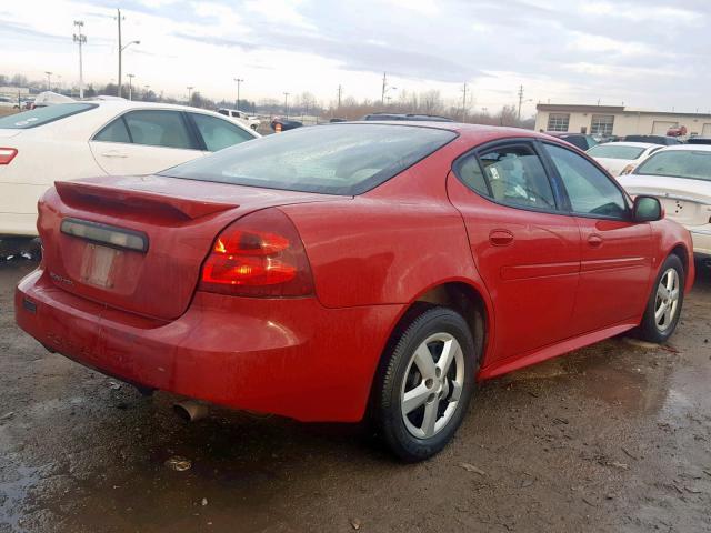 2G2WP552081189248 - 2008 PONTIAC GRAND PRIX MAROON photo 4