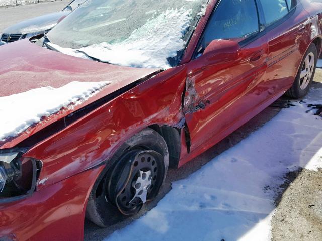 2G2WP552081189248 - 2008 PONTIAC GRAND PRIX MAROON photo 9