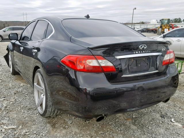 JN1AY1AP2BM520584 - 2011 INFINITI M56 BLACK photo 3