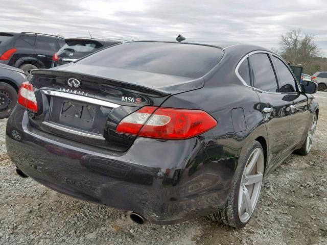 JN1AY1AP2BM520584 - 2011 INFINITI M56 BLACK photo 4