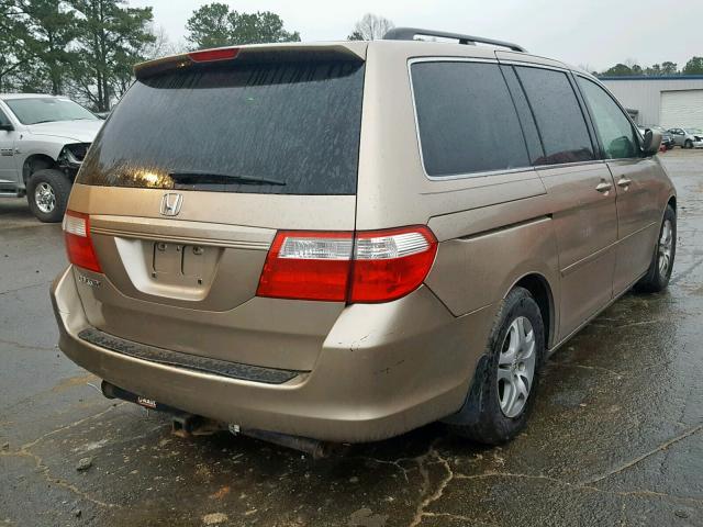 5FNRL38426B429609 - 2006 HONDA ODYSSEY EX GOLD photo 4