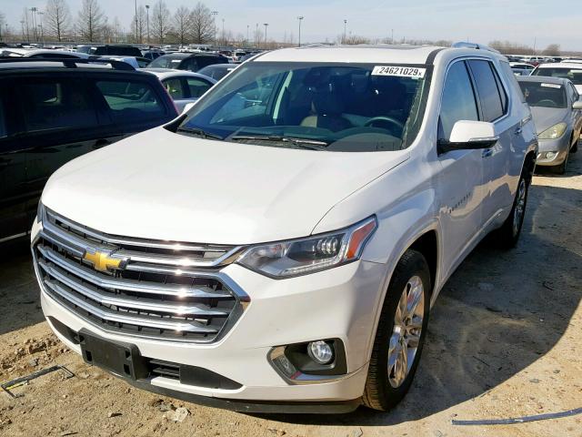 1GNEVKKW5JJ153352 - 2018 CHEVROLET TRAVERSE H WHITE photo 2