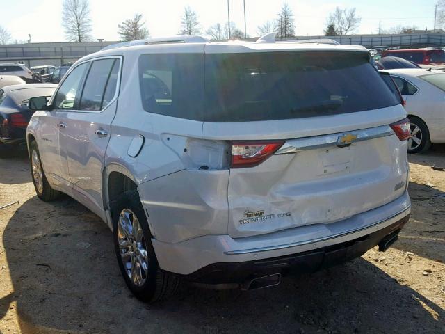 1GNEVKKW5JJ153352 - 2018 CHEVROLET TRAVERSE H WHITE photo 3