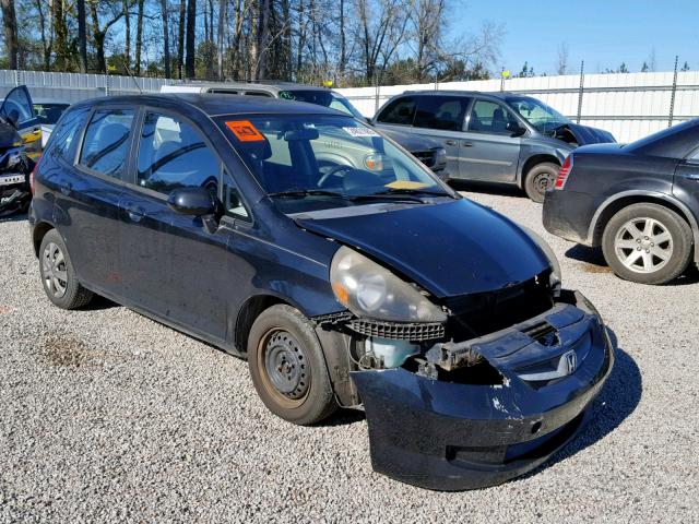 JHMGD38407S012495 - 2007 HONDA FIT BLACK photo 1