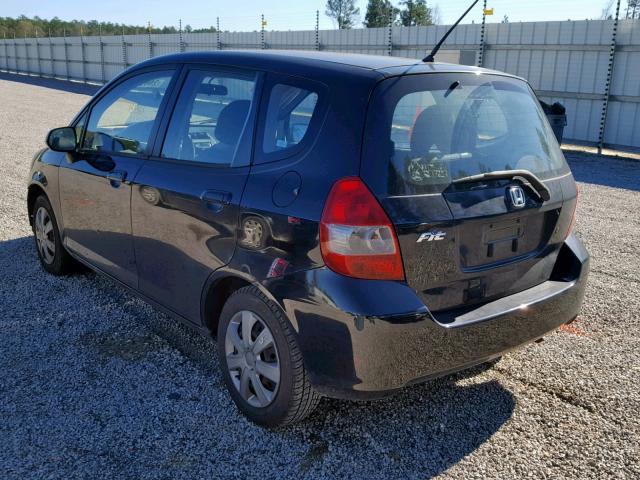 JHMGD38407S012495 - 2007 HONDA FIT BLACK photo 3