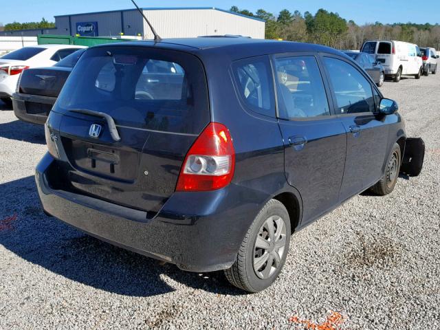 JHMGD38407S012495 - 2007 HONDA FIT BLACK photo 4