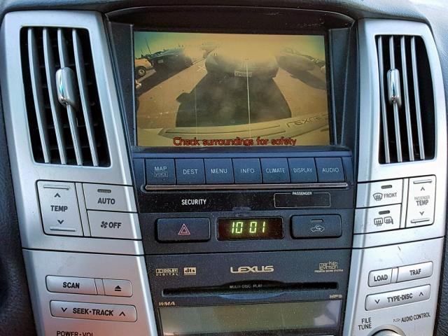 JTJHW31UX72022491 - 2007 LEXUS RX 400H BLUE photo 9