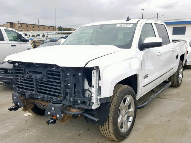 3GCUKREC2JG154838 - 2018 CHEVROLET SILVERADO WHITE photo 2