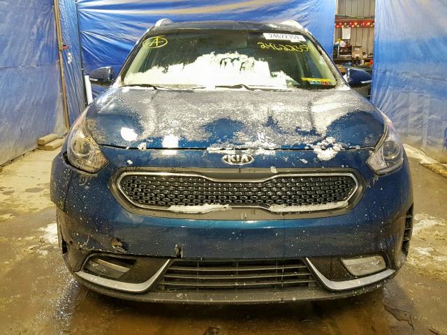 KNDCC3LC2J5108572 - 2018 KIA NIRO EX BLUE photo 9