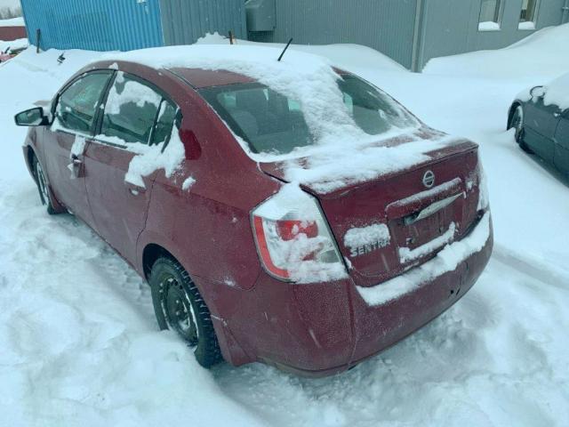 3N1AB61E38L736458 - 2008 NISSAN SENTRA 2.0 BURGUNDY photo 3