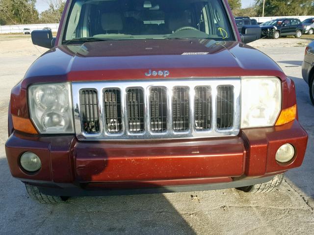 1J8HH48K87C631217 - 2007 JEEP COMMANDER 栗色 照片 9