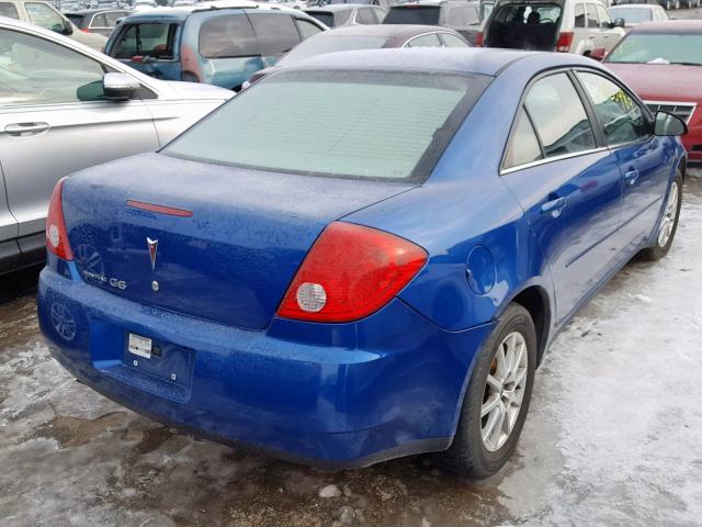 1G2ZF58B374210060 - 2007 PONTIAC G6 VALUE L BLUE photo 4