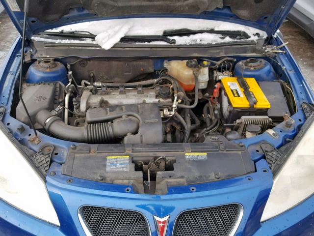 1G2ZF58B374210060 - 2007 PONTIAC G6 VALUE L BLUE photo 7