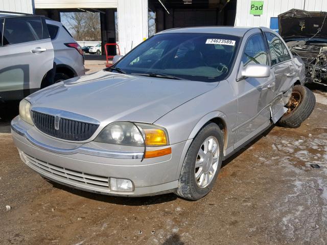 1LNHM86S92Y712618 - 2002 LINCOLN LS SILVER photo 2