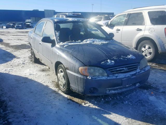 KNAFB121935243021 - 2003 KIA SPECTRA BA BLUE photo 1