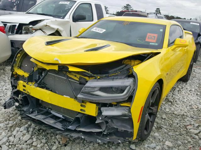 1G1FF1R73H0208828 - 2017 CHEVROLET CAMARO SS YELLOW photo 2