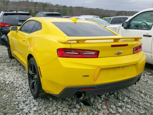 1G1FF1R73H0208828 - 2017 CHEVROLET CAMARO SS YELLOW photo 3