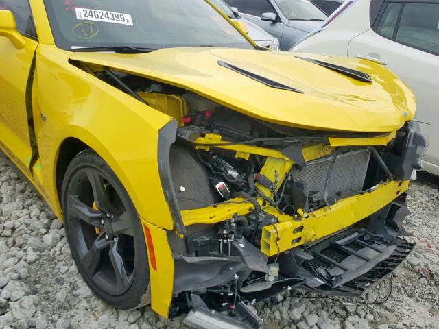 1G1FF1R73H0208828 - 2017 CHEVROLET CAMARO SS YELLOW photo 9