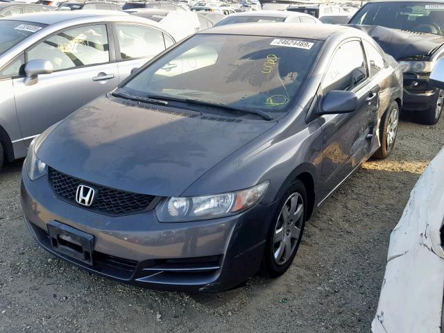 2HGFG1B68AH527537 - 2010 HONDA CIVIC LX GRAY photo 2