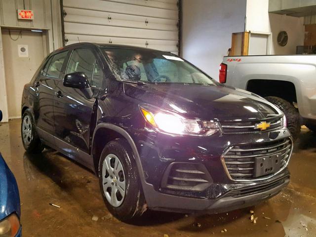 3GNCJKSB6KL139597 - 2019 CHEVROLET TRAX LS BLACK photo 1