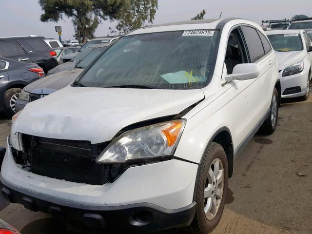 JHLRE48748C041763 - 2008 HONDA CR-V EXL WHITE photo 2