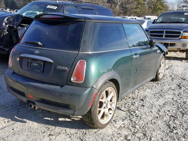 WMWRE33516TJ35610 - 2006 MINI COOPER S GREEN photo 4