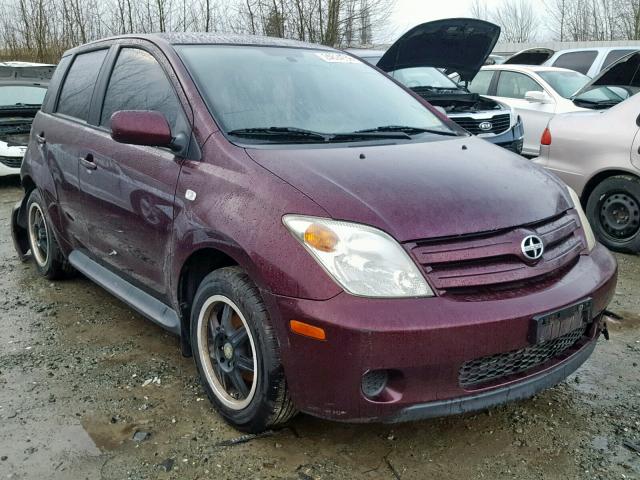 JTKKT624750096891 - 2005 TOYOTA SCION XA MAROON photo 1