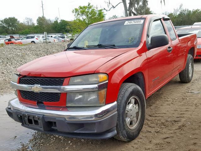 1GCCS196858259610 - 2005 CHEVROLET COLORADO RED photo 2